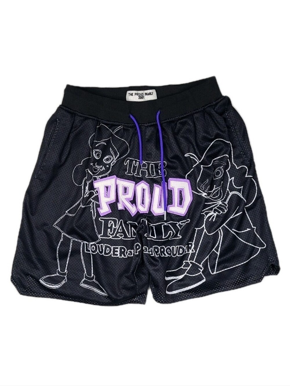 Headgear Classics The Proud Family 2001 Retro Nostalgic Throwback Shorts Sz L